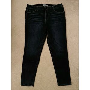 Wit & Wisdom Ab-solution High Rise Skinny Ankle Dark Wash Jeans (size 12)